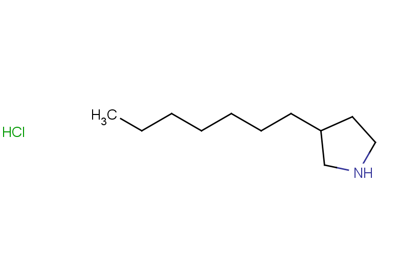 3-heptylpyrrolidine hydrochloride