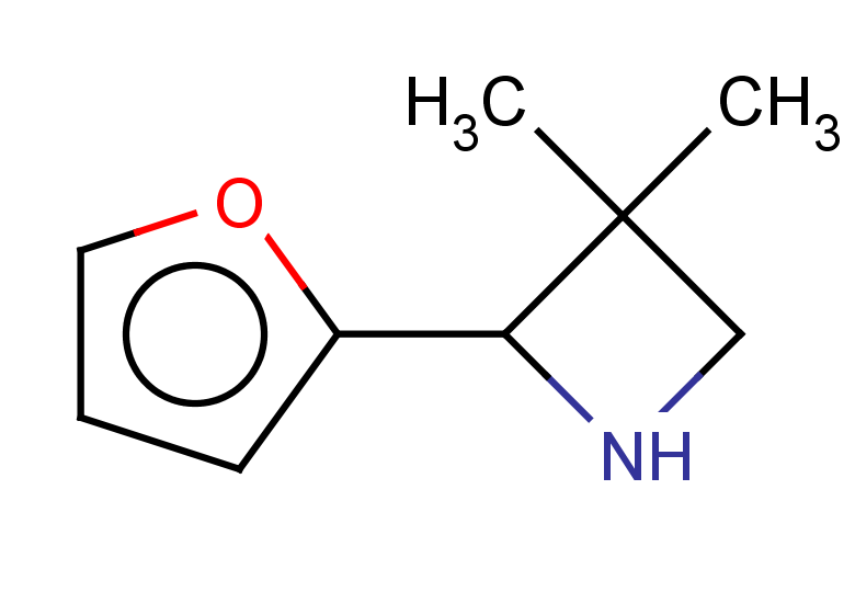 2-(furan-2-yl)-3,3-dimethylazetidine