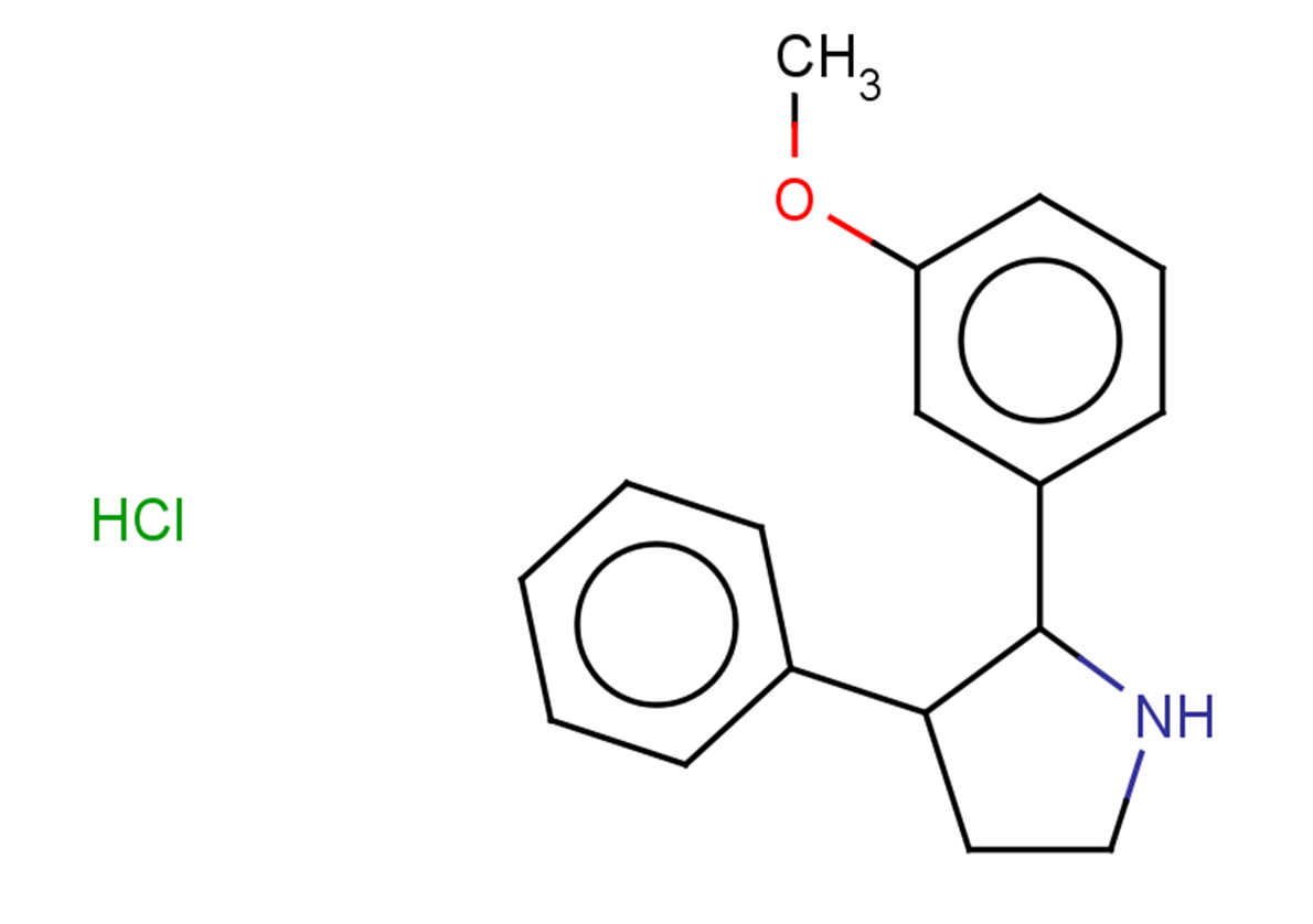 2-(3-methoxyphenyl)-3-phenylpyrrolidine hydrochloride