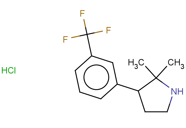 2,2-dimethyl-3-[3-(trifluoromethyl)phenyl]pyrrolidine hydrochloride