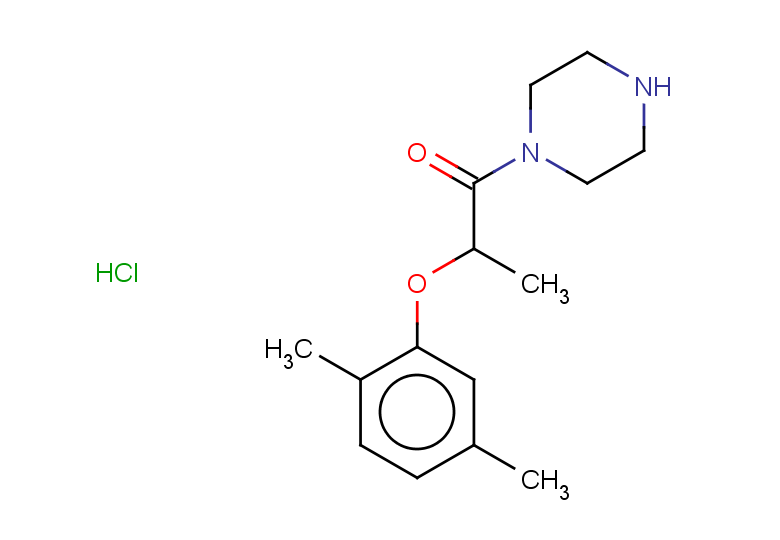 2-(2,5-dimethylphenoxy)-1-(piperazin-1-yl)propan-1-one hydrochloride