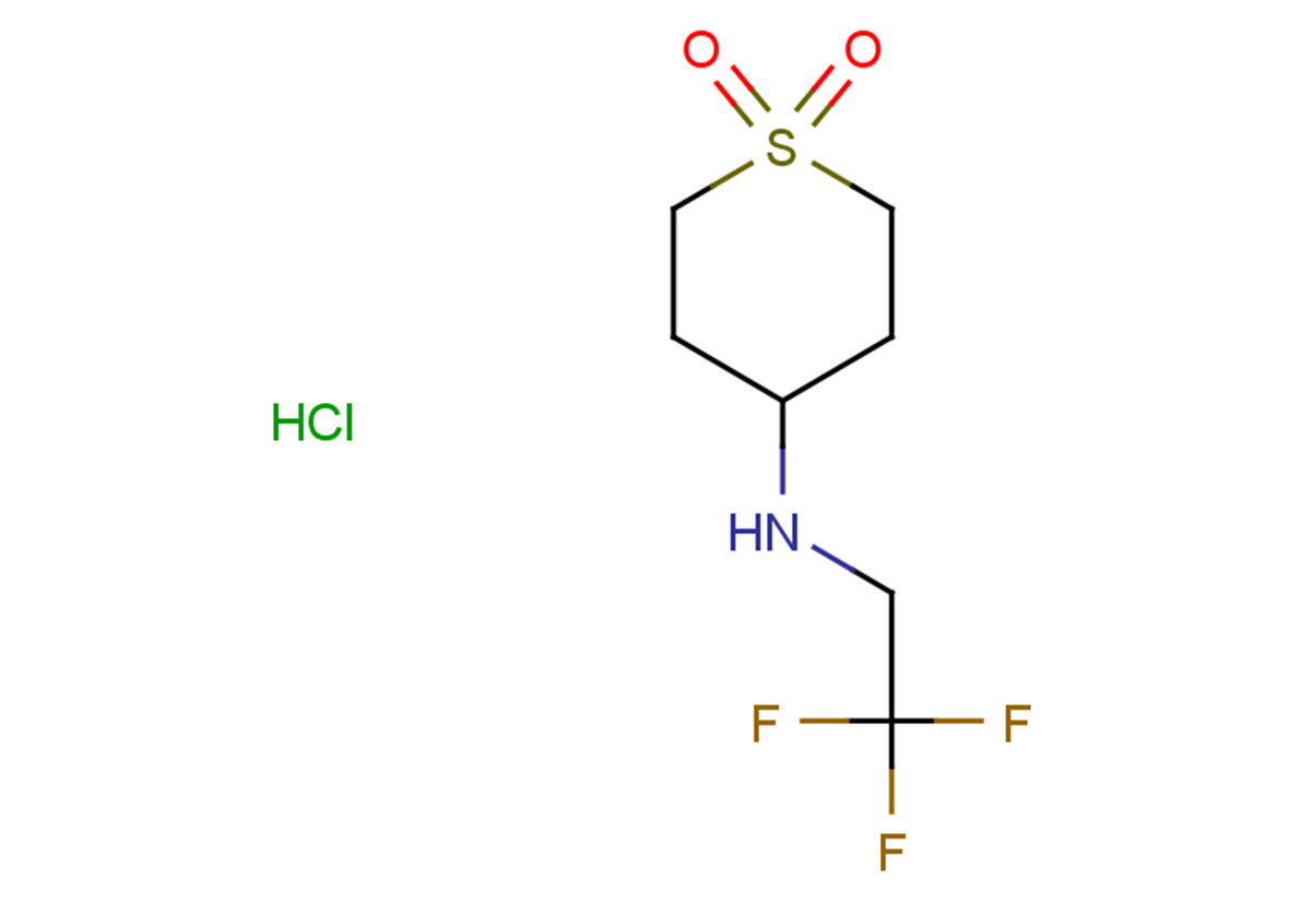 4-[(2,2,2-trifluoroethyl)amino]-1lambda6-thiane-1,1-dione hydrochloride