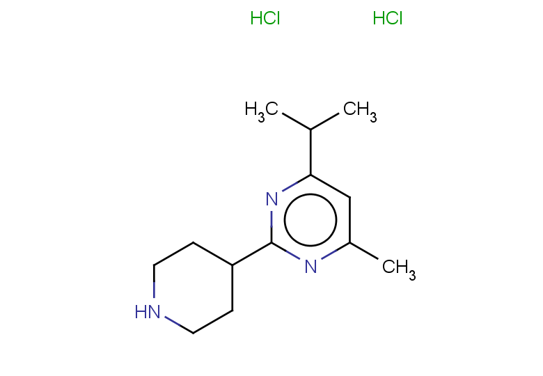 4-methyl-2-(piperidin-4-yl)-6-(propan-2-yl)pyrimidine dihydrochloride