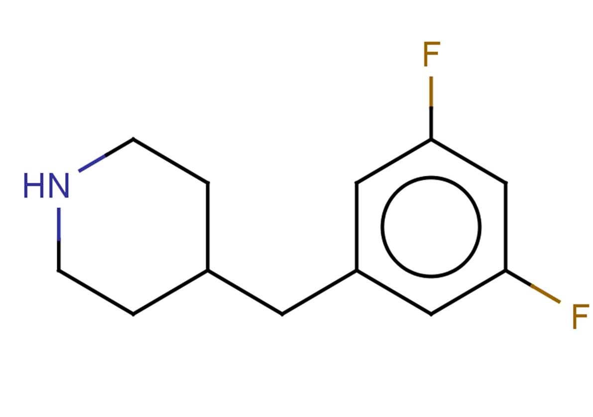 4-[(3,5-difluorophenyl)methyl]piperidine