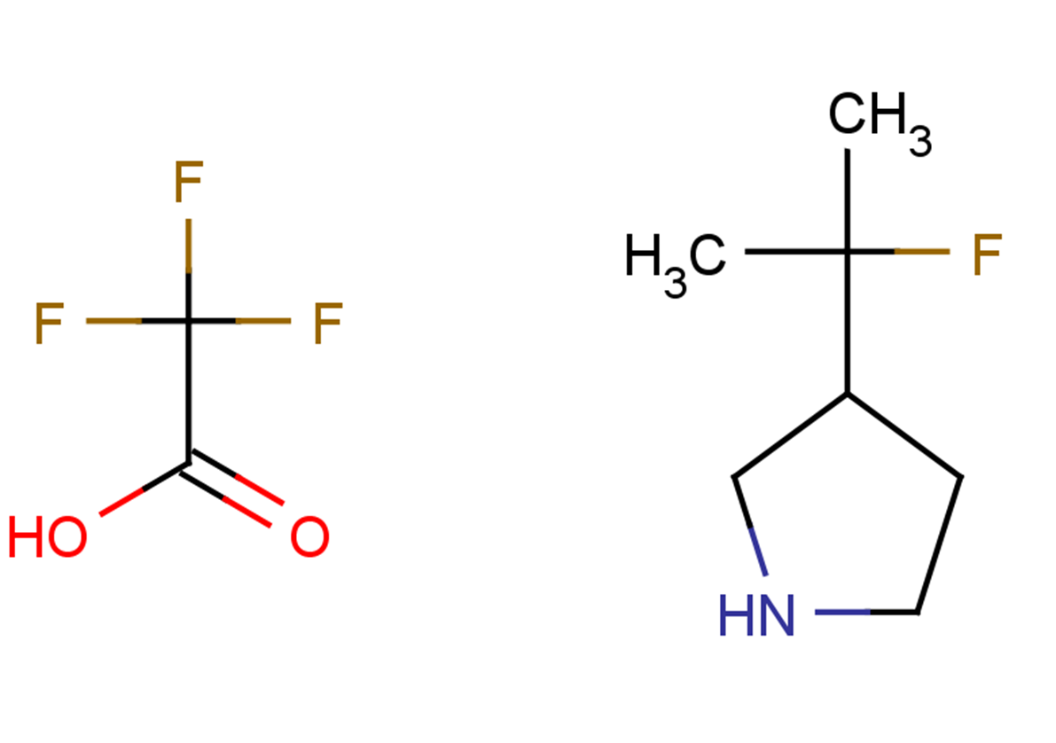 3-(2-fluoropropan-2-yl)pyrrolidine, trifluoroacetic acid
