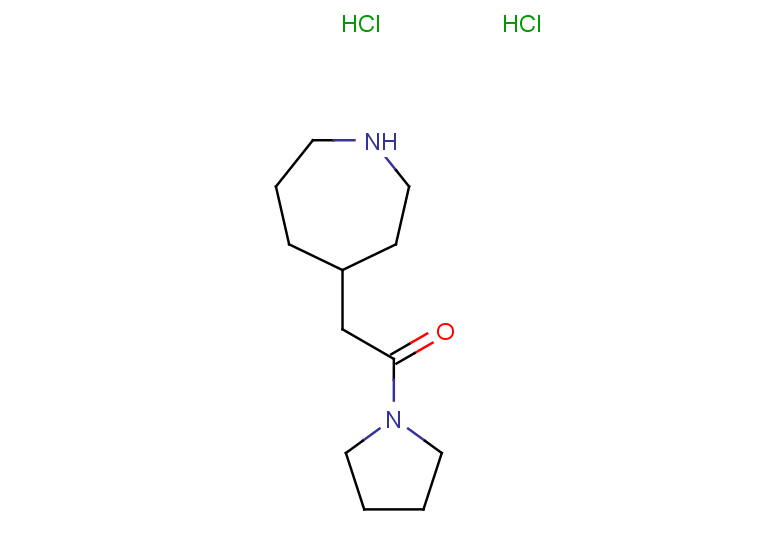 2-(azepan-4-yl)-1-(pyrrolidin-1-yl)ethan-1-one dihydrochloride