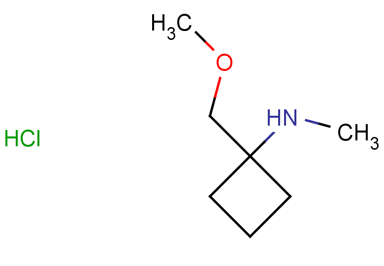 1-(methoxymethyl)-N-methylcyclobutan-1-amine hydrochloride