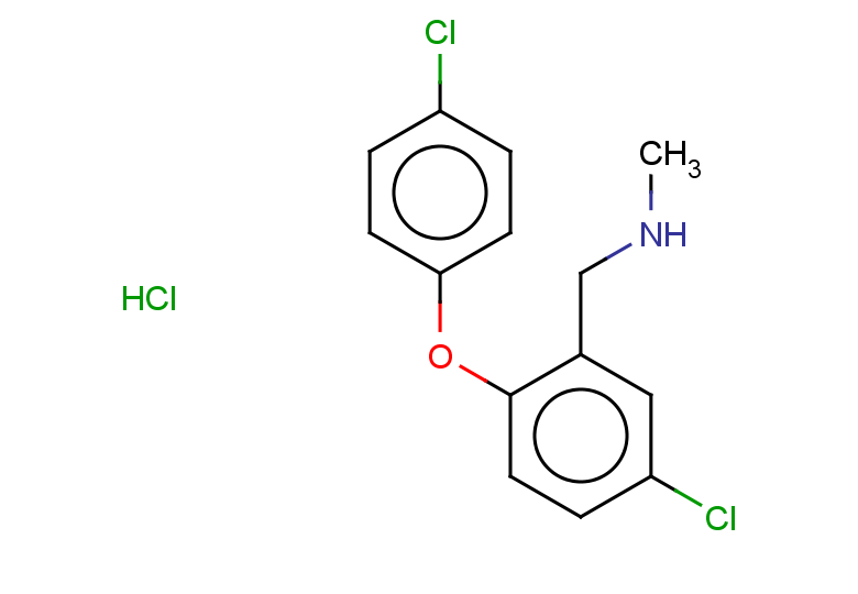 {[5-chloro-2-(4-chlorophenoxy)phenyl]methyl}(methyl)amine hydrochloride