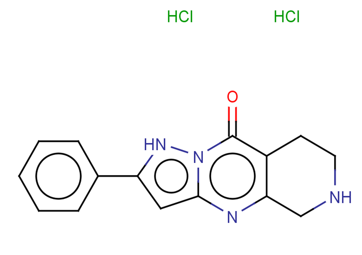 5-phenyl-2,6,7,12-tetraazatricyclo[7.4.0.0,3,7]trideca-1(9),2,4-trien-8-one dihydrochloride