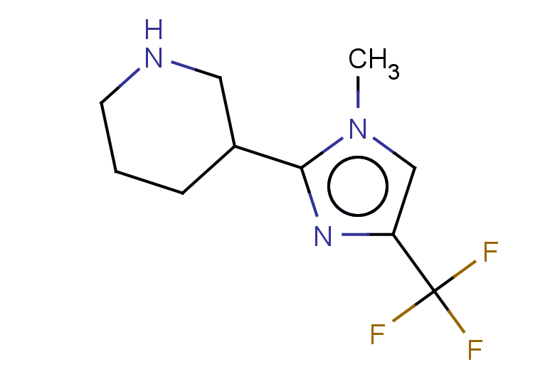 3-[1-methyl-4-(trifluoromethyl)-1H-imidazol-2-yl]piperidine