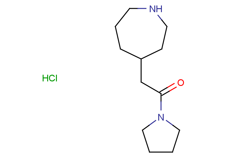2-(azepan-4-yl)-1-(pyrrolidin-1-yl)ethan-1-one hydrochloride