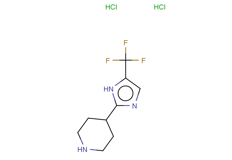 4-[5-(trifluoromethyl)-1H-imidazol-2-yl]piperidine dihydrochloride