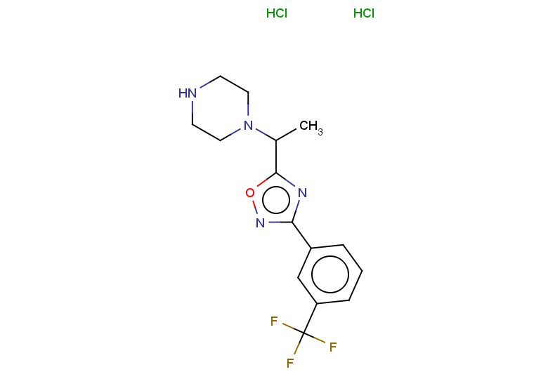 1-(1-{3-[3-(trifluoromethyl)phenyl]-1,2,4-oxadiazol-5-yl}ethyl)piperazine dihydrochloride