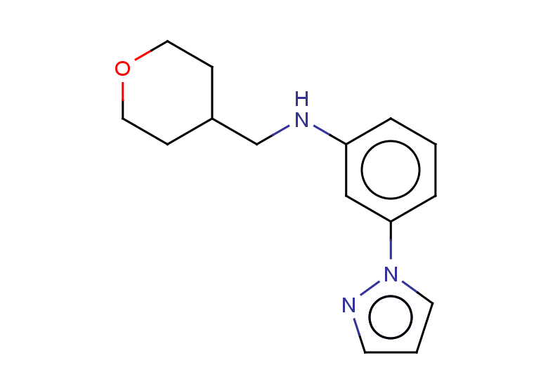 N-(oxan-4-ylmethyl)-3-(1H-pyrazol-1-yl)aniline