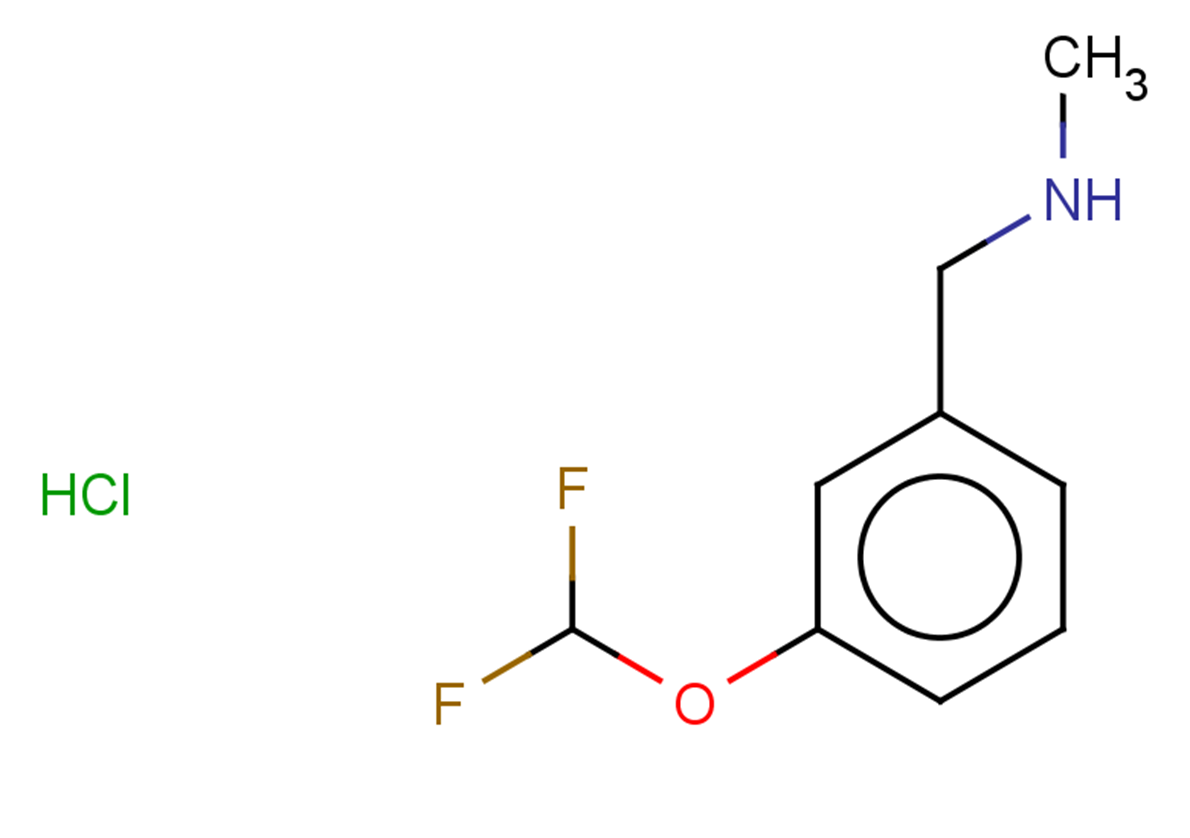 {[3-(difluoromethoxy)phenyl]methyl}(methyl)amine hydrochloride