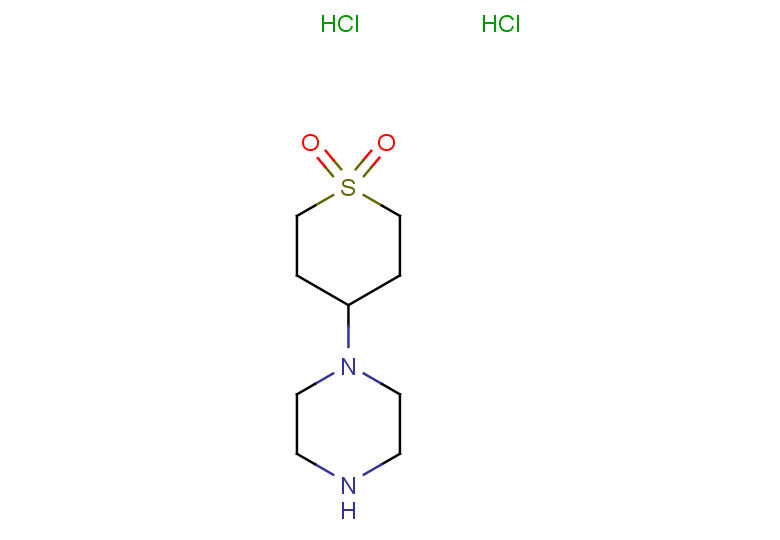 4-(piperazin-1-yl)-1lambda6-thiane-1,1-dione dihydrochloride