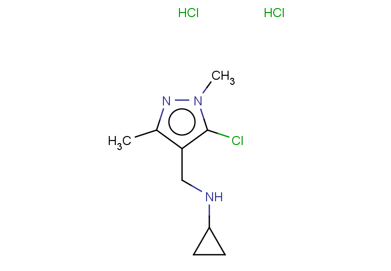 N-[(5-chloro-1,3-dimethyl-1H-pyrazol-4-yl)methyl]cyclopropanamine dihydrochloride