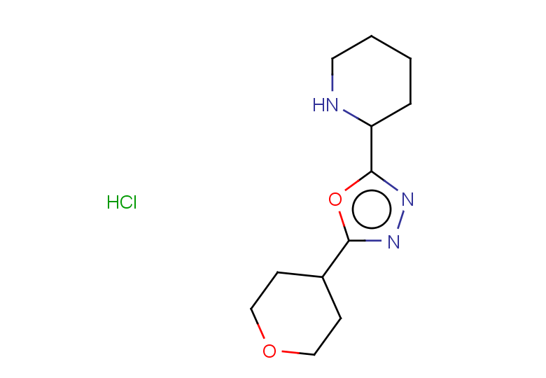 2-[5-(oxan-4-yl)-1,3,4-oxadiazol-2-yl]piperidine hydrochloride