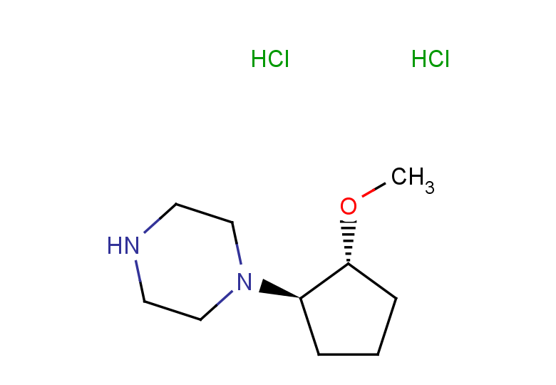 rac-1-[(1R,2R)-2-methoxycyclopentyl]piperazine dihydrochloride, trans