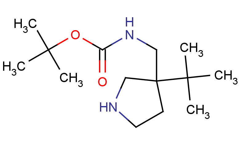 tert-butyl N-[(3-tert-butylpyrrolidin-3-yl)methyl]carbamate