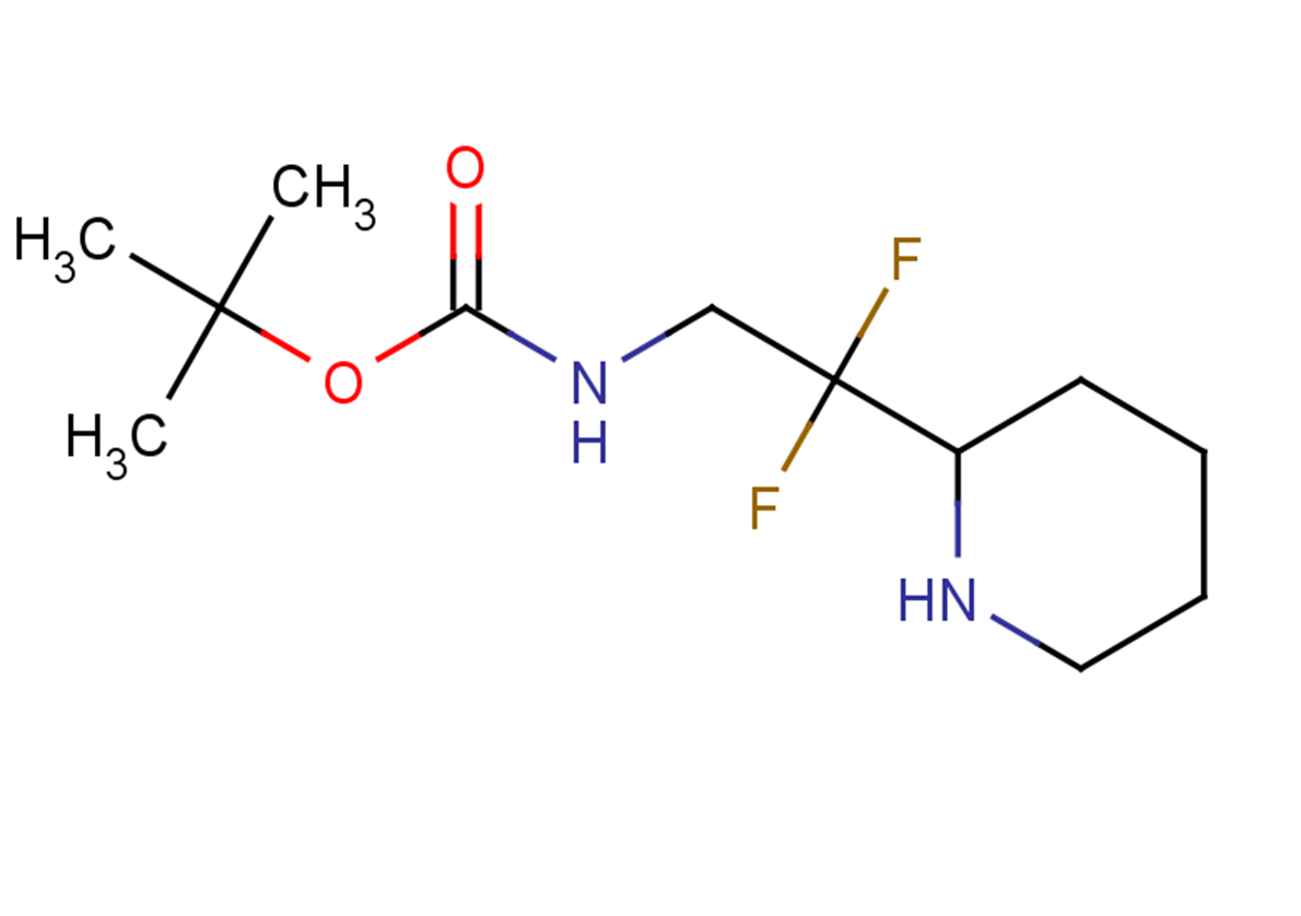 tert-butyl N-[2,2-difluoro-2-(piperidin-2-yl)ethyl]carbamate