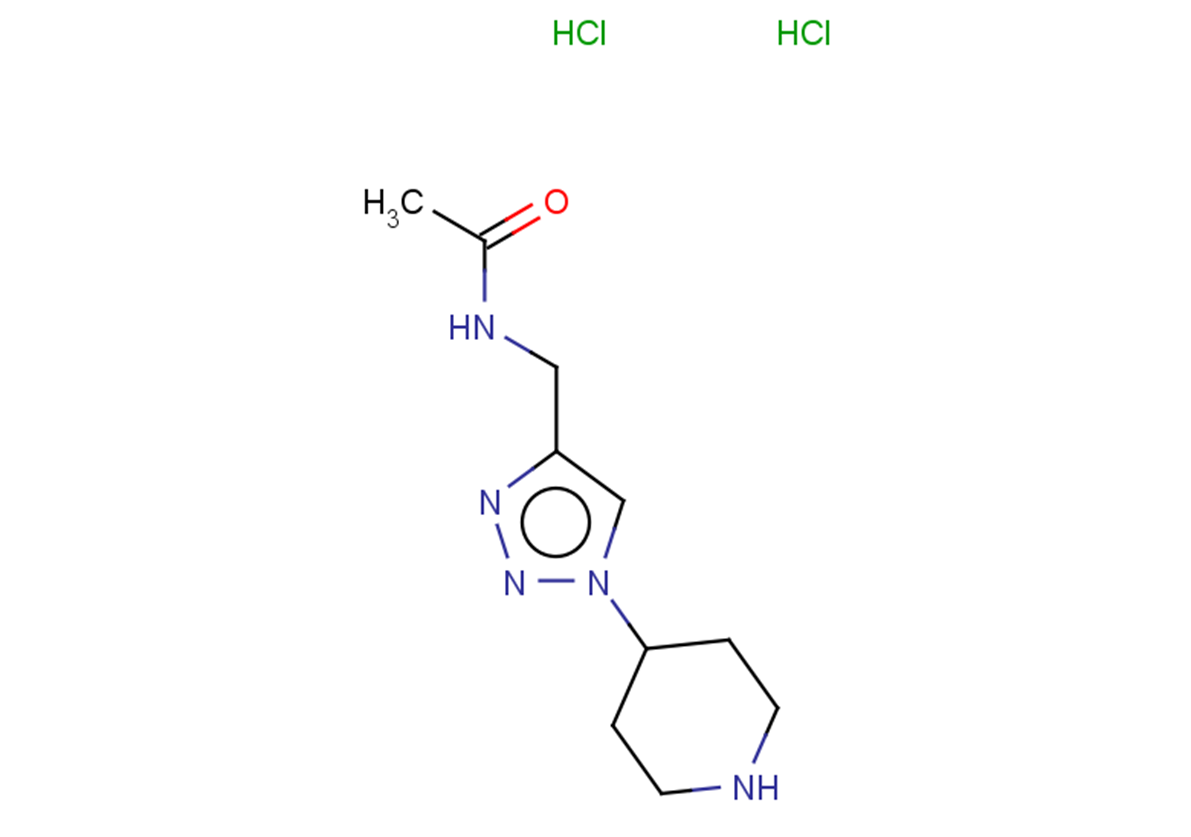 N-{[1-(piperidin-4-yl)-1H-1,2,3-triazol-4-yl]methyl}acetamide dihydrochloride