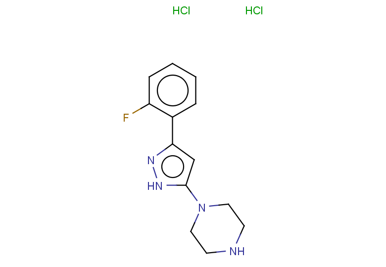 1-[3-(2-fluorophenyl)-1H-pyrazol-5-yl]piperazine dihydrochloride