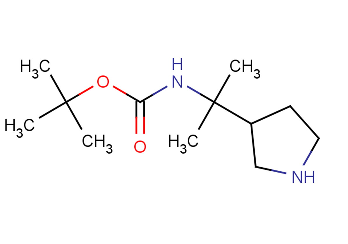 tert-butyl N-[2-(pyrrolidin-3-yl)propan-2-yl]carbamate