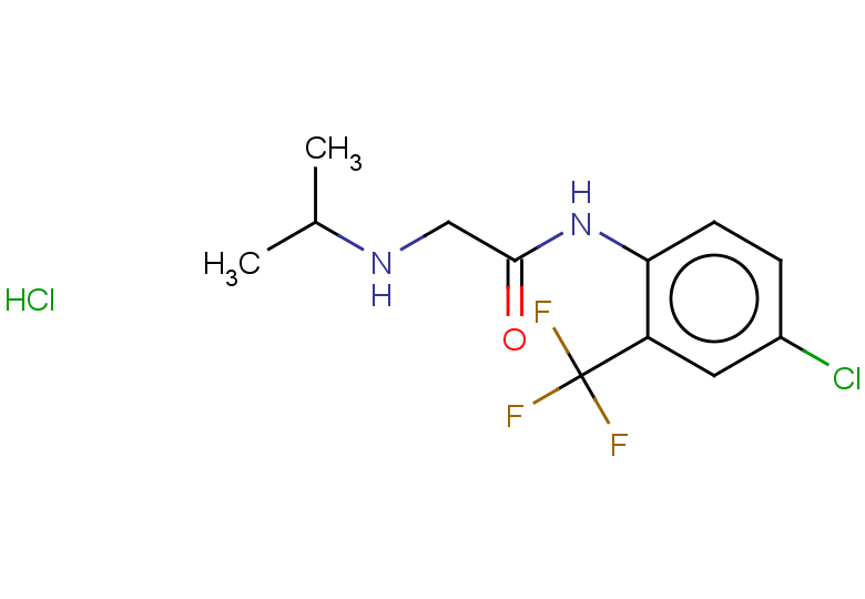 N-[4-chloro-2-(trifluoromethyl)phenyl]-2-[(propan-2-yl)amino]acetamide hydrochloride