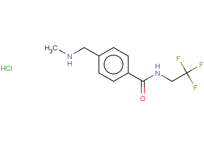 4-[(methylamino)methyl]-N-(2,2,2-trifluoroethyl)benzamide hydrochloride