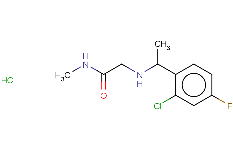 2-{[1-(2-chloro-4-fluorophenyl)ethyl]amino}-N-methylacetamide hydrochloride
