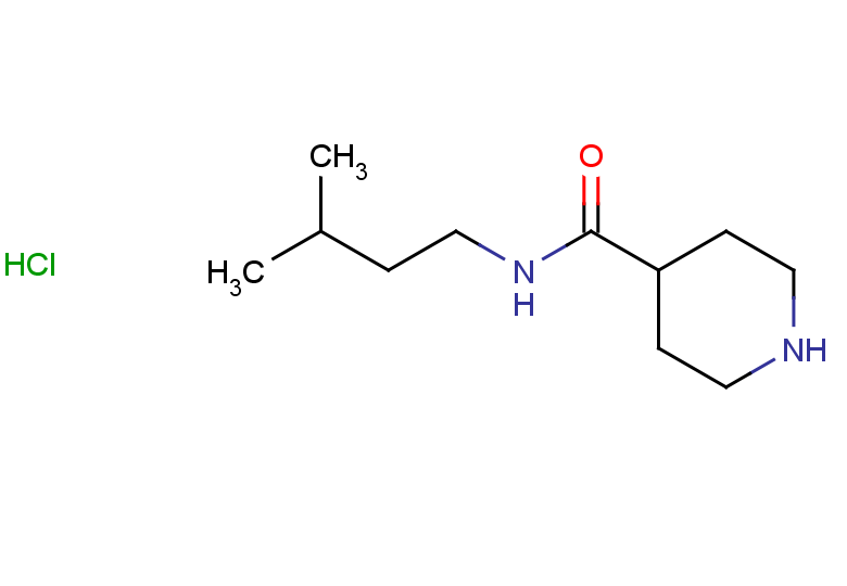 N-(3-methylbutyl)piperidine-4-carboxamide hydrochloride