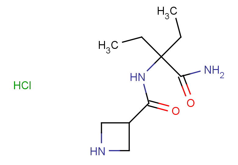 2-(azetidin-3-ylformamido)-2-ethylbutanamide hydrochloride