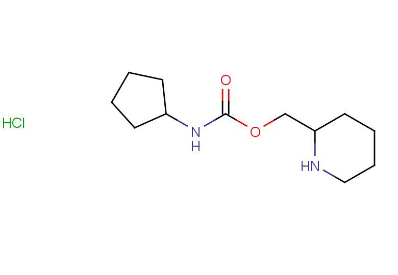 piperidin-2-ylmethyl N-cyclopentylcarbamate hydrochloride