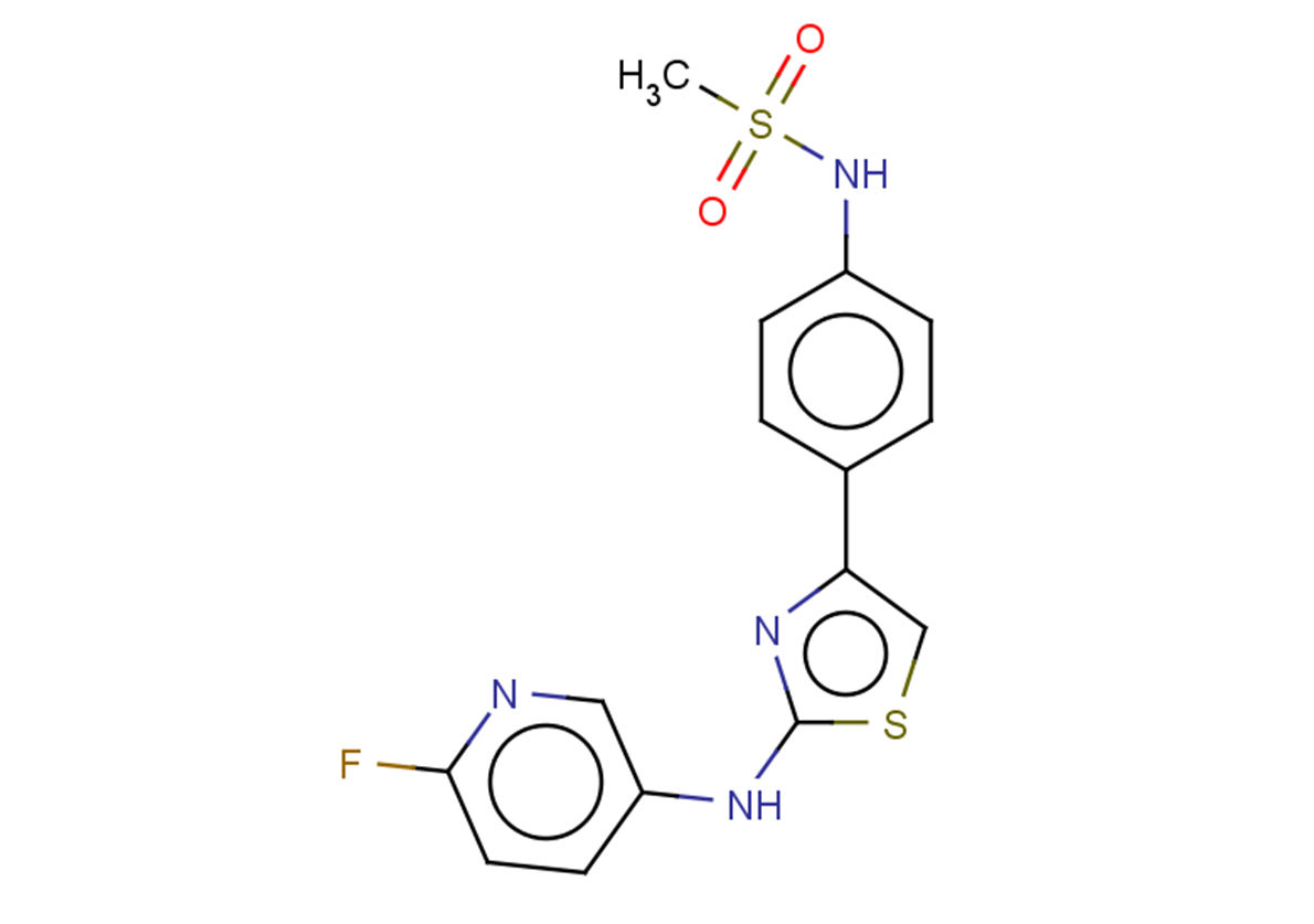 N-(4-{2-[(6-fluoropyridin-3-yl)amino]-1,3-thiazol-4-yl}phenyl)methanesulfonamide