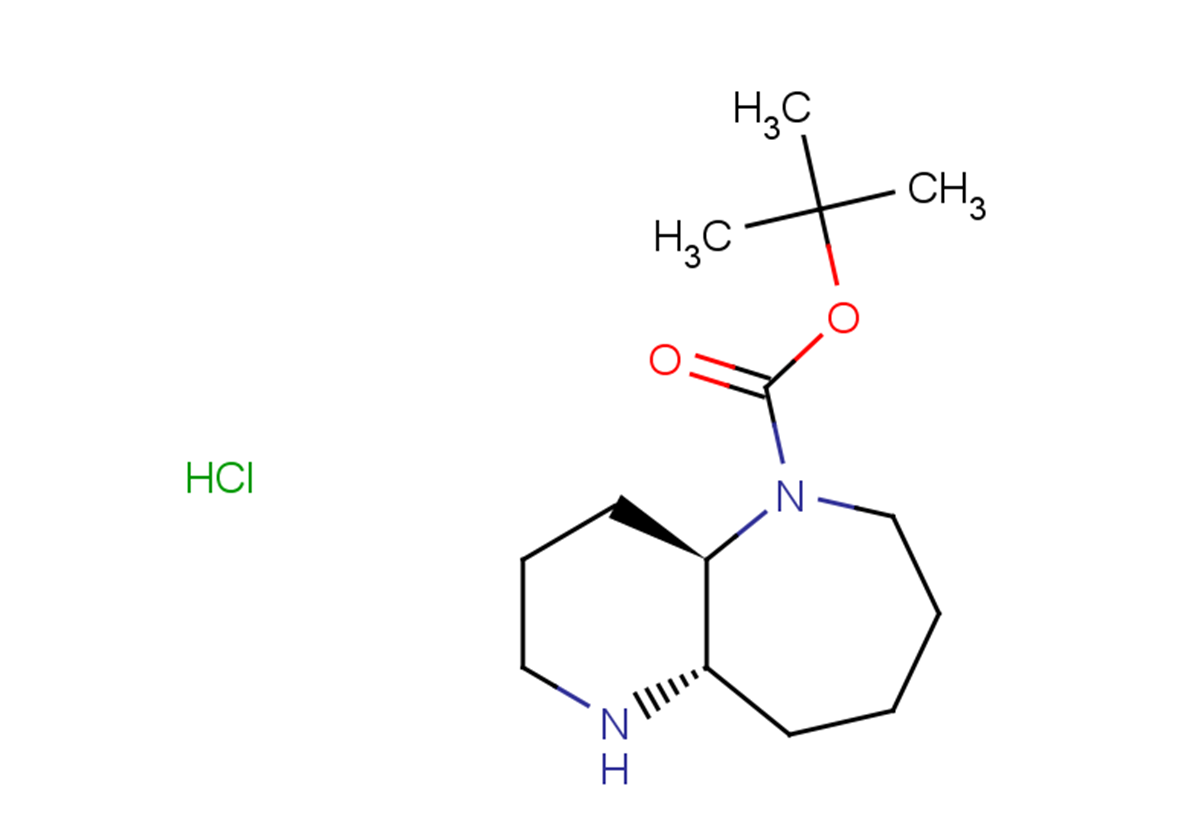 rac-tert-butyl (4aR,9aS)-decahydro-1H-pyrido[3,2-b]azepine-5-carboxylate hydrochloride, trans