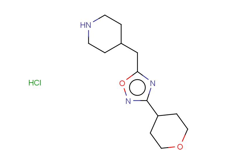 4-{[3-(oxan-4-yl)-1,2,4-oxadiazol-5-yl]methyl}piperidine hydrochloride