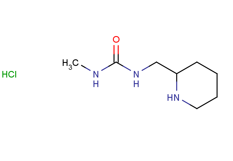 3-methyl-1-[(piperidin-2-yl)methyl]urea hydrochloride