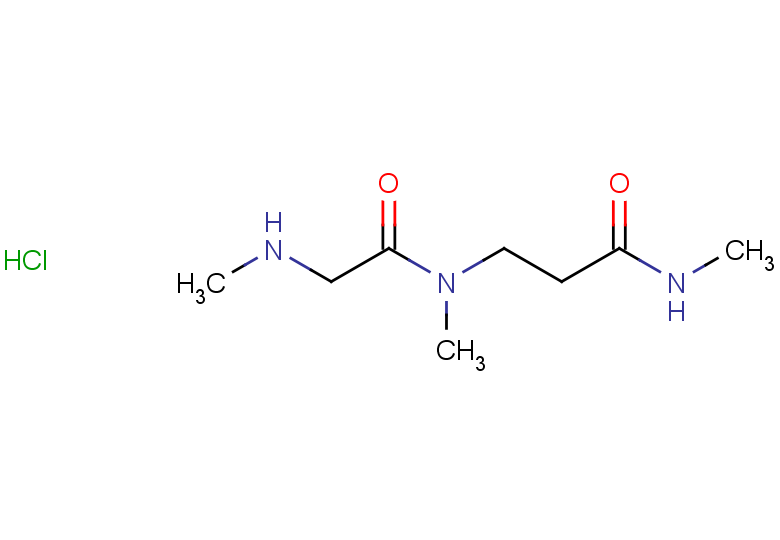 N-methyl-3-[N-methyl-2-(methylamino)acetamido]propanamide hydrochloride