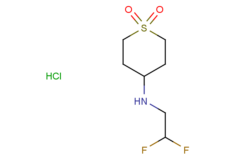 4-[(2,2-difluoroethyl)amino]-1lambda6-thiane-1,1-dione hydrochloride