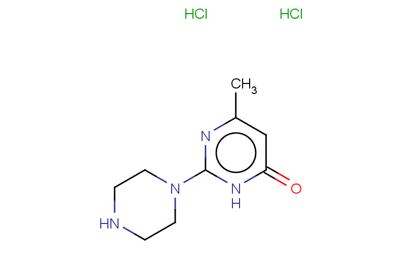 6-methyl-2-(piperazin-1-yl)-3,4-dihydropyrimidin-4-one dihydrochloride