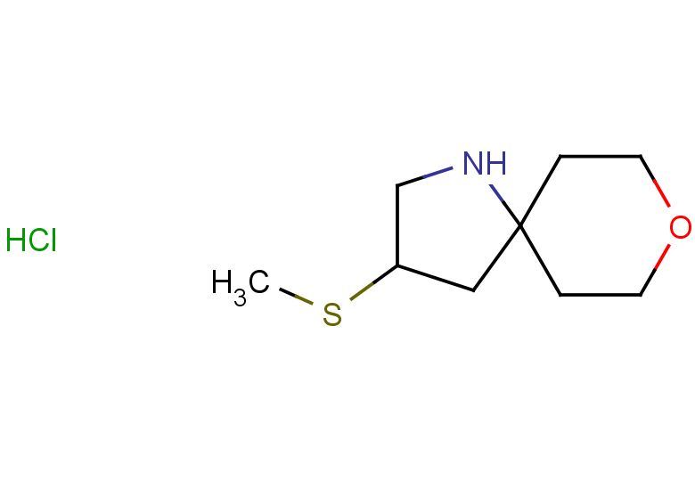 3-(methylsulfanyl)-8-oxa-1-azaspiro[4.5]decane hydrochloride