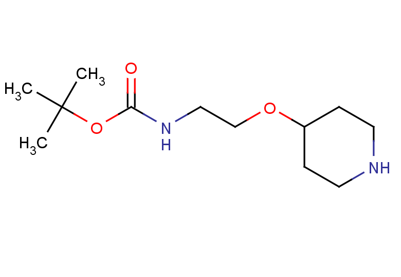 tert-butyl N-[2-(piperidin-4-yloxy)ethyl]carbamate