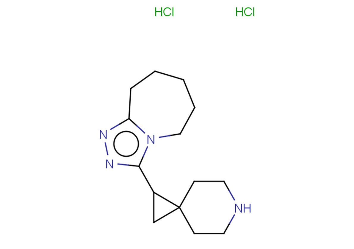 1-{5H,6H,7H,8H,9H-[1,2,4]triazolo[4,3-a]azepin-3-yl}-6-azaspiro[2.5]octane dihydrochloride