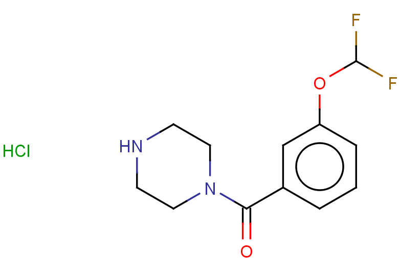 1-[3-(difluoromethoxy)benzoyl]piperazine hydrochloride