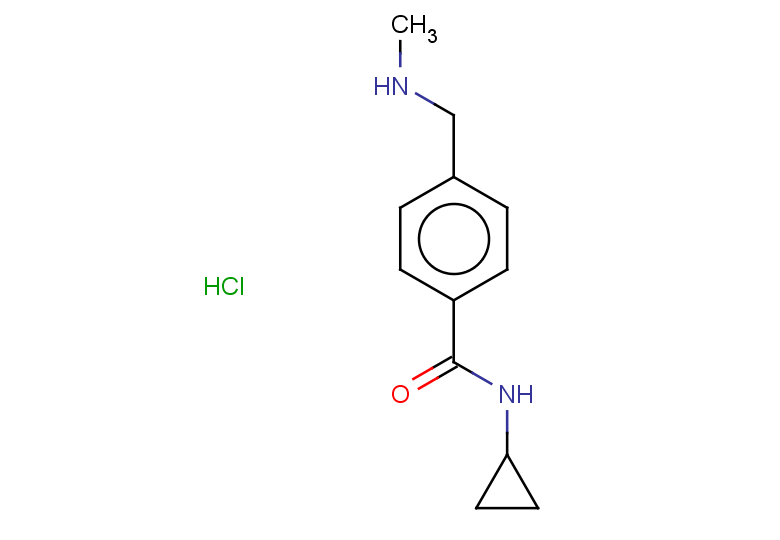 N-cyclopropyl-4-[(methylamino)methyl]benzamide hydrochloride
