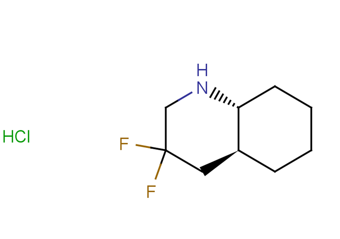rac-(4aR,8aS)-3,3-difluoro-decahydroquinoline hydrochloride, trans