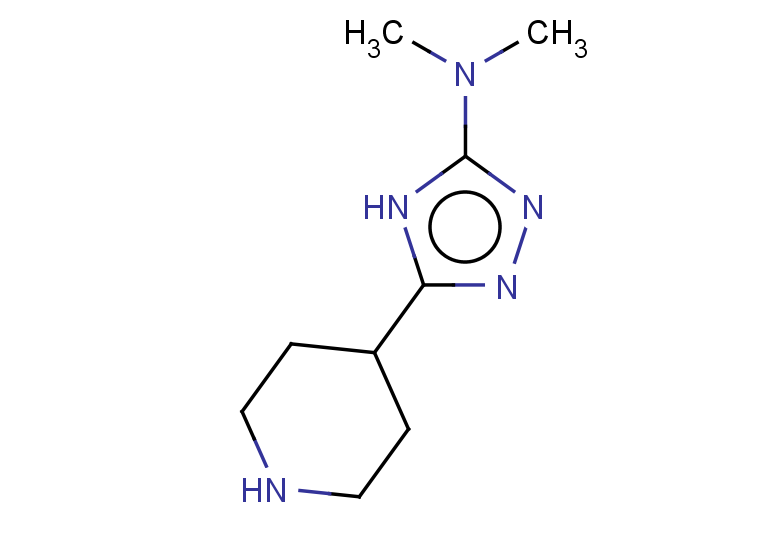 N,N-dimethyl-5-(piperidin-4-yl)-4H-1,2,4-triazol-3-amine
