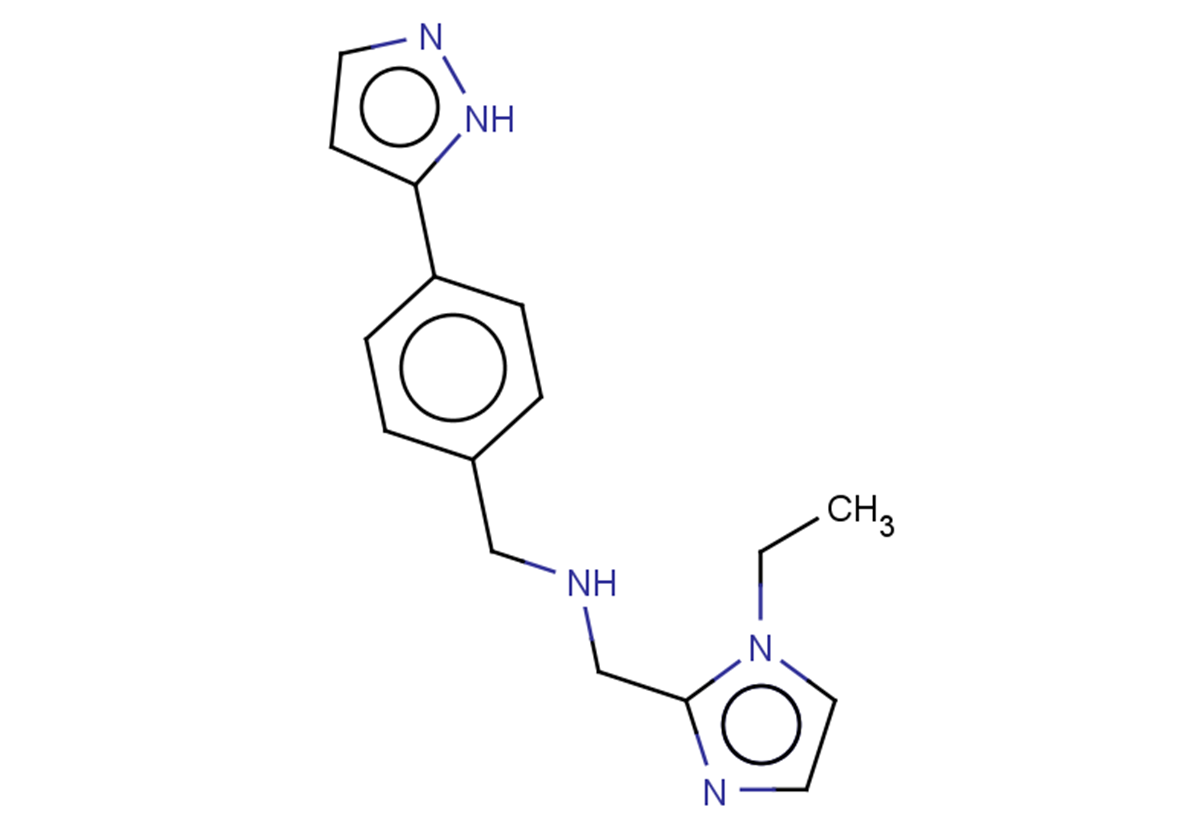 [(1-ethyl-1H-imidazol-2-yl)methyl]({[4-(1H-pyrazol-5-yl)phenyl]methyl})amine