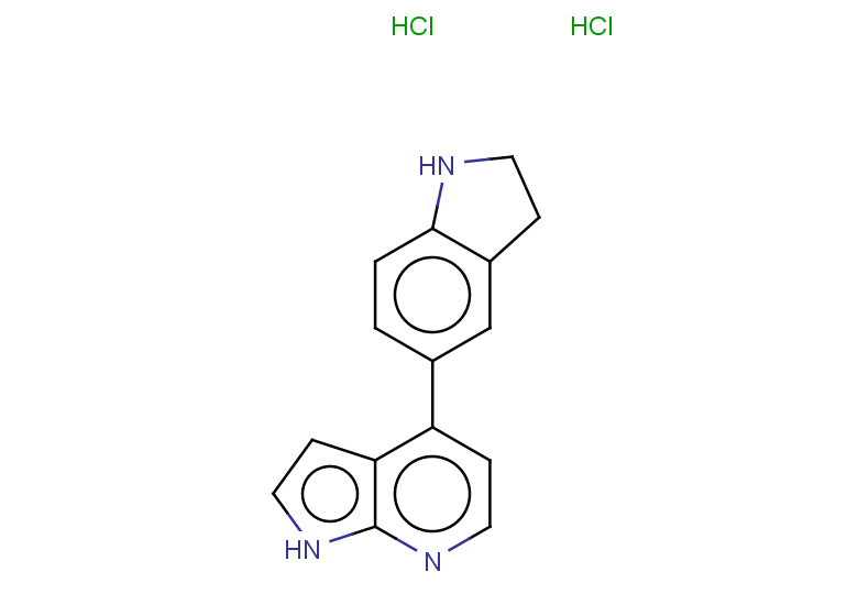 5-{1H-pyrrolo[2,3-b]pyridin-4-yl}-2,3-dihydro-1H-indole dihydrochloride